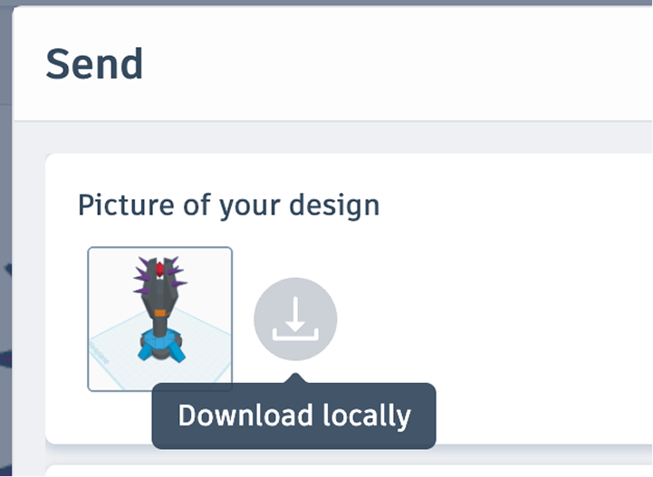 Klik Download locally